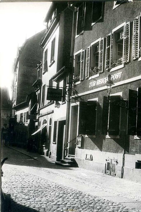 In den 1930er Jahren entstand die hist...und dem Blumenschmuck an den Fenstern.  | Foto: Stadtarchiv M70S_20127 Nr.37