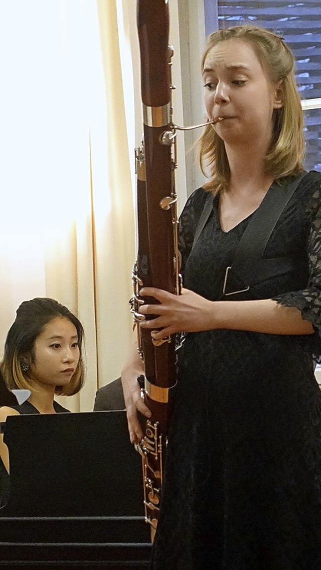 Hannah Heim (Fagott) und  Saeko Kitagawa (Klavier)   | Foto: Roswitha Frey