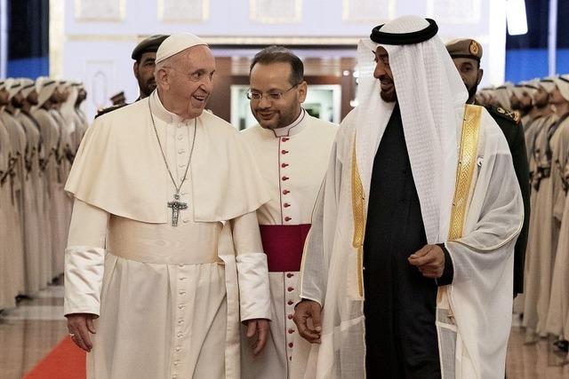 Der Papst besucht Abu Dhabi