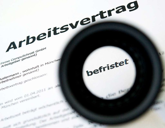 Die Koalition muss ihre Reformplne zu... befristeter Beschftigung nachbessern  | Foto: Andrea Warnecke