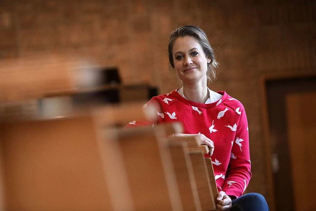 Pfarrerin Anna Schimmel ldt zu einem Kneipengottesdienst nach Ichenheim ein.  | Foto: Christoph Breithaupt