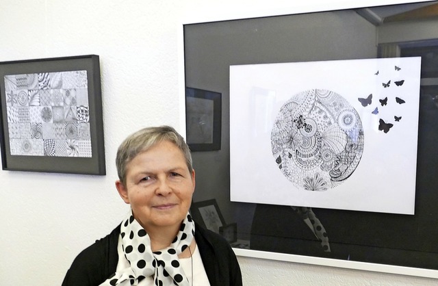 Rosemarie Bockstahler stellt im Kurhaus Freiamt ihre Werke aus.   | Foto: Christian Ringwald