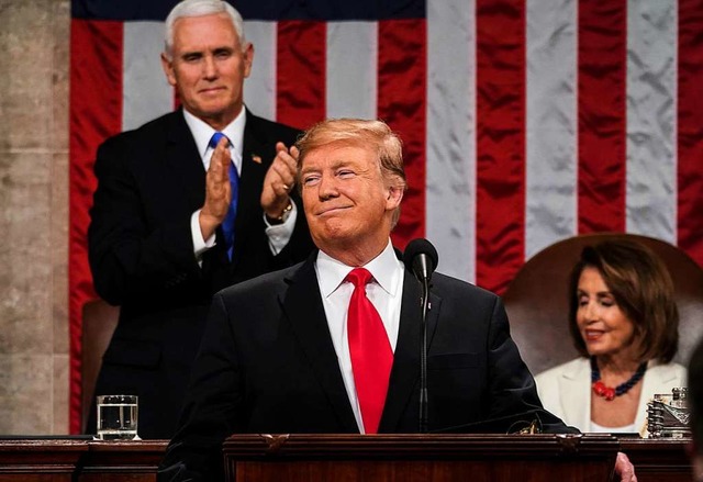 Donald Trump vor dem Kongress  | Foto: dpa