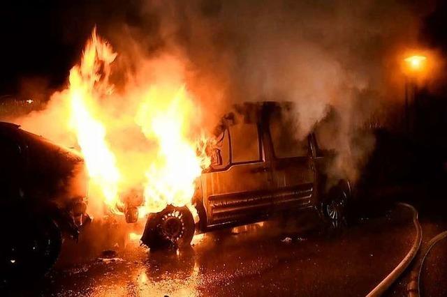 Zwei Autos in Lahr ausgebrannt – Brandstiftung möglich