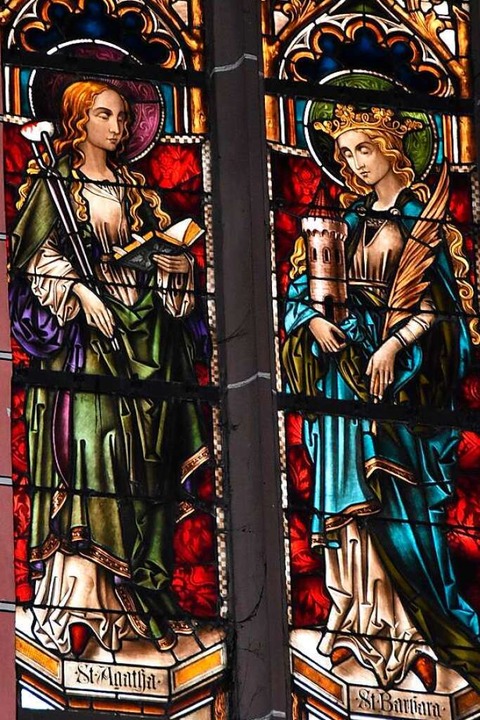 In der Kirche St. Blasius in Glotterta...sehen, gegenber der heiligen Barbara.  | Foto: Manfred Frietsch