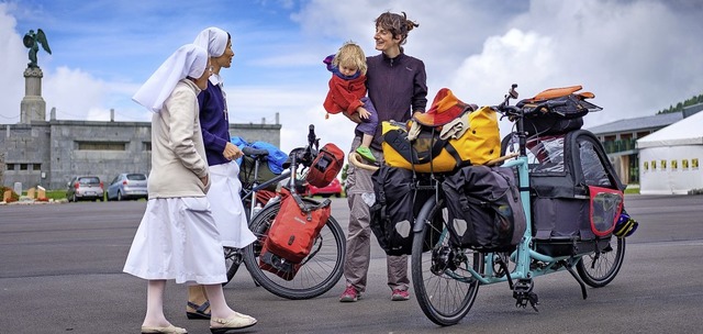 Mit Kind auf Tour: Multivisionsshow &#8222;Mit dem Fahrrad durch Europa&#8220;   | Foto: Andr Schumacher