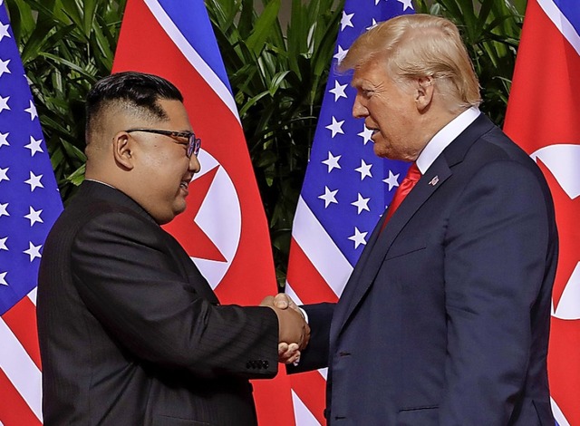 Kim und Trump im Juni 2018   | Foto: DPA
