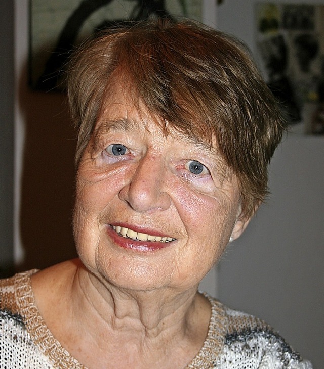 Blickt an ihrem heutigen 80. Geburtsta... Steinener Autorin Heiderun Gdrich.    | Foto: Ralph Lacher