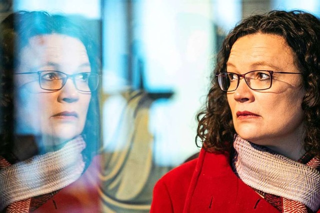 SPD-Chefin Andrea Nahles erhofft sich ... bessere Umfragewerte fr die Partei.   | Foto: dpa