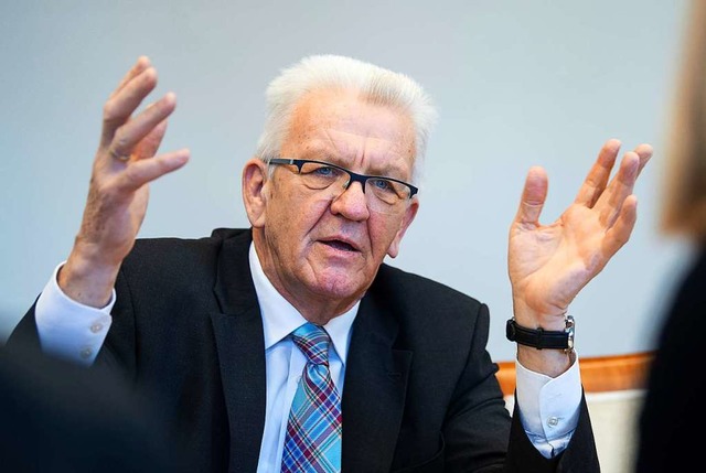 Ministerprsident Winfried Kretschmann  | Foto: dpa