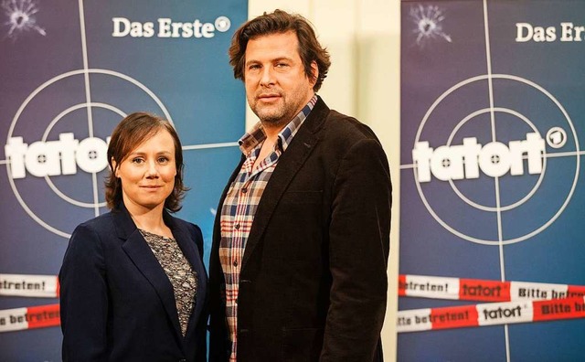 Das neue Team des &#8222;Tatort-Schwar...im Rundfunkhaus des Sdwest-Rundfunks.  | Foto: dpa
