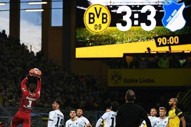 Dortmund gibt gegen Hoffenheim eine 3:0-Fhrung aus der Hand