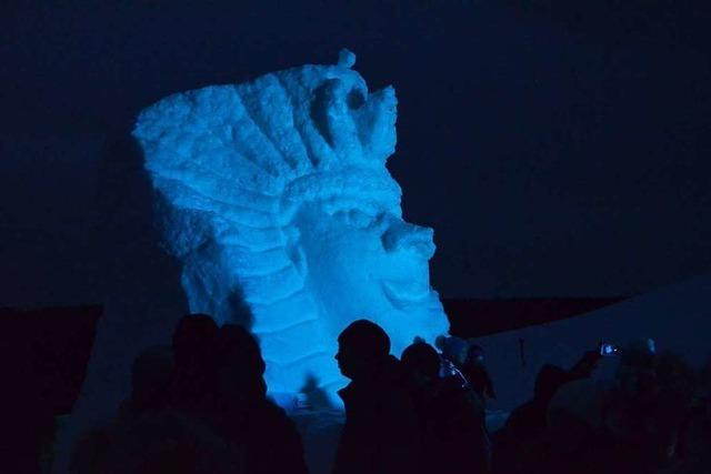 Fotos: Das Schneeskulpturen-Festival in Bernau