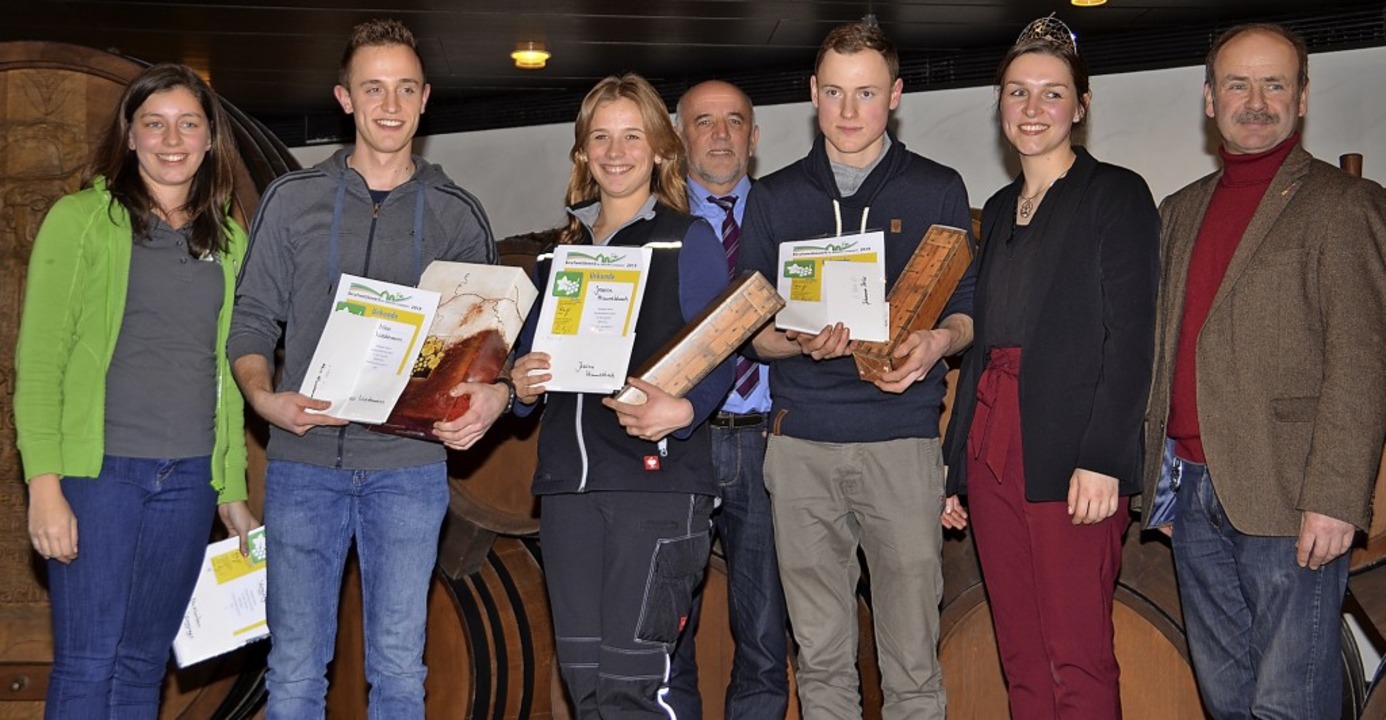 Beim Berufswettbewerb der Deutschen La...eher, Katrin Schmidt und  Franz Benz.   | Foto: Hans-Jochen Voigt