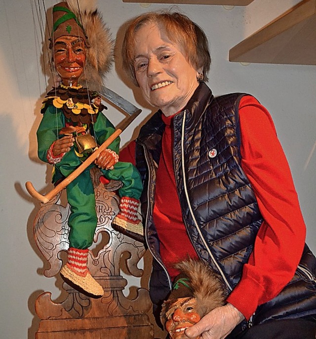 Dorit Fuhrmann schuf vor fast 40 Jahren die Marionette des Lenzkircher Dengele.   | Foto: Liane Schilling