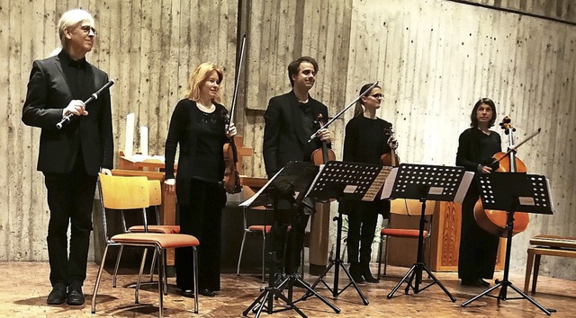 Das Ardinghello-Ensemble bei dem Konze...hrt, Anna Kaiser und  Martina Jessel.   | Foto: Heidi Winkel-Hook
