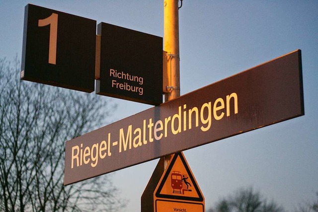Treffpunkt: Der Bahnhof in Malterdingen.  | Foto: Martin Wendel