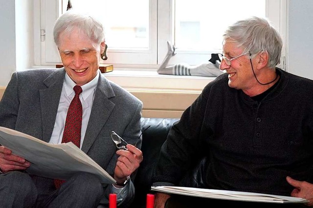 Tomi Ungerer hat einen Wandkalender f...fr Brder gehalten hat, leuchtet ein.  | Foto: Iris Rothe