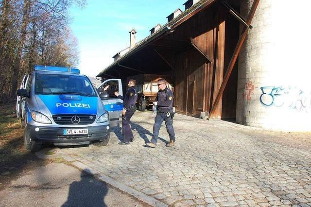 Hausbesetzung im Bässlergut in Weil am Rhein wird von Polizei rasch beendet