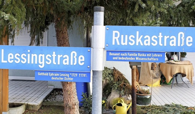 Der Arbeitskreis Historie ergnzt mit ...eln die  Straennamen in Grafenhausen.  | Foto: Rudi Rest