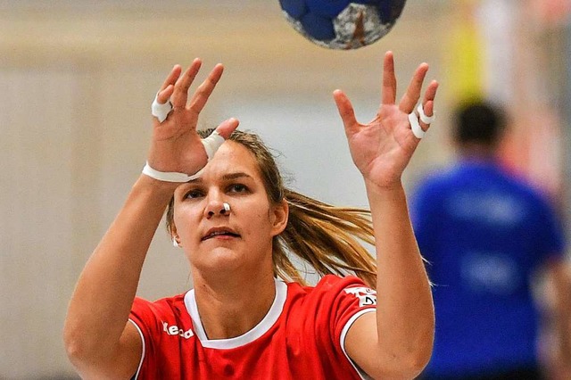 Jetzt will sie endlich zeigen, was sie...ei den HSG-Handballerinnen in Schwung.  | Foto: Patrick Seeger