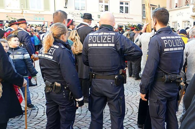 Die Bad Sckinger Polizei zog fr den Wldertag ein positives Fazit.  | Foto: Sara Ghring