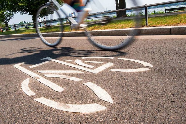 Ein Radschnellweg entlang des Hochrhein soll vorerst nicht kommen (Symbolbild).  | Foto: dpa
