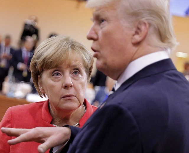 Haben weiter Verstndigungsprobleme: U...eutsche Bundeskanzlerin Angela Merkel.  | Foto:  dpa