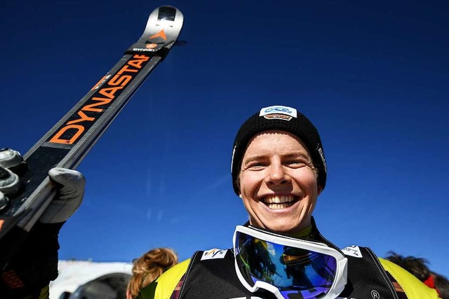 Skicrosser Florian Wilmsmann strahlt v...die besten Ergebnisse seiner Karriere.  | Foto: dpa