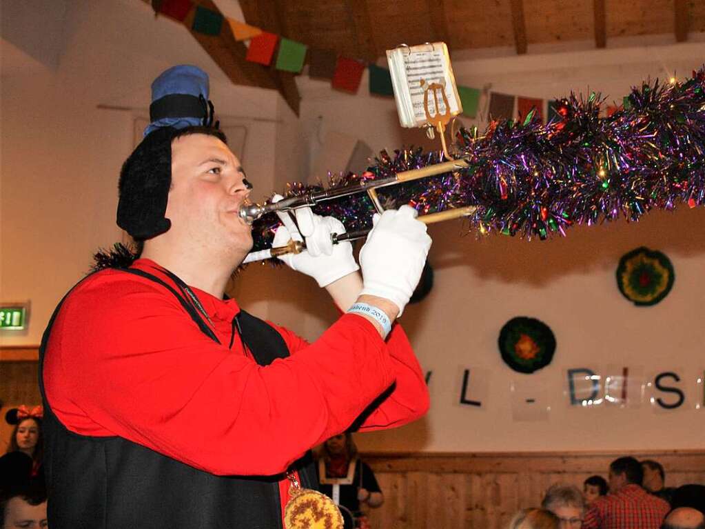 Dirigent Stefan Mahler alias Goofy leitete die Stadtmusik Lenzkirch.