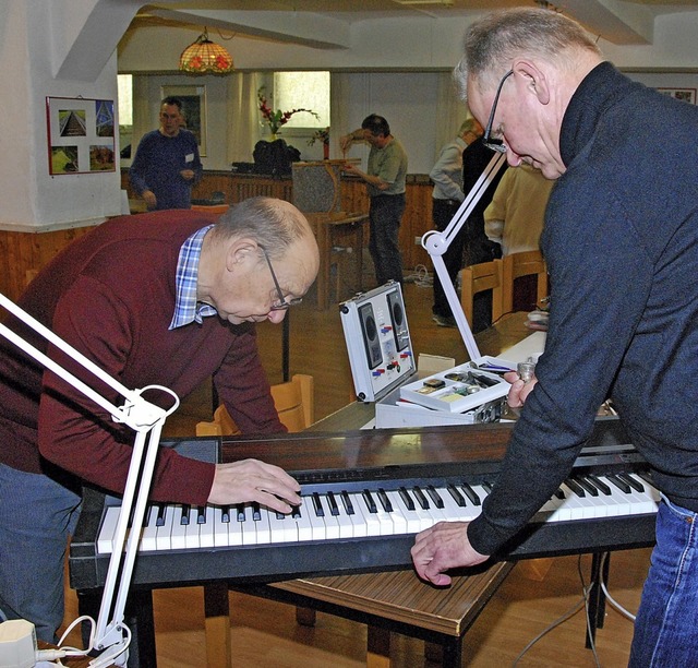 Der Starkstromelektriker Friedhelm Wl...n einem kalten Keller gestanden hatte.  | Foto: Dorothea Scherle