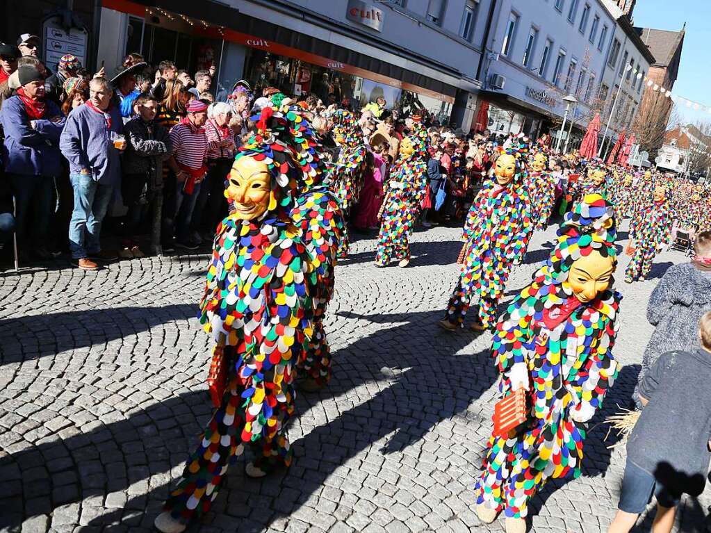 Der groe Narrenumzug in Offenburg am Sonntag, 17. Februar