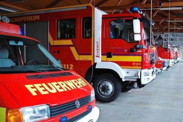 Die Schopfheimer Feuerwehr rckt oft wegen Fehlalarmen zum Markus-Pflger-Heim aus
