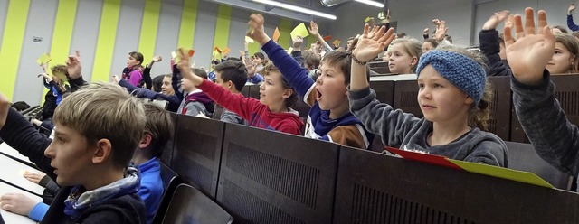 Spannende Themen von kologie bis Kryp...uni der Hochschule ergattern konnten.   | Foto: Susanne Kerkovius