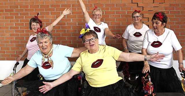 Gefiel bei der Hartheimer Seniorenfasn...urkart, Gudrun Khler und Maria Gerig   | Foto: Otmar Faller