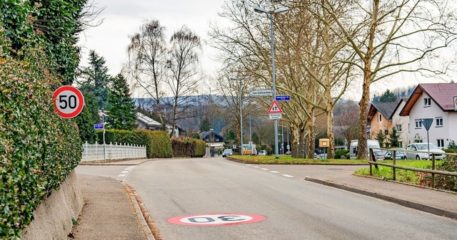 In der Tempo-30-Zone in der Schmieheimer Strae fahren viele zu schnell.   | Foto: O. Michel