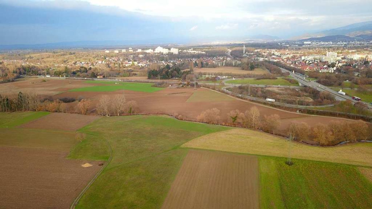 Hier soll der neue Stadtteil Dietenbach entstehen  | Foto: Michael Saurer