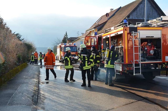 Hgelbergs Feuerwehr &#8211; hier ein ...and in der Kappelgass schnell vor Ort.  | Foto: Ralf H. Dorweiler