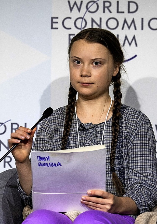 Sie startete die Klimaschutz-Kampagne ...ays for future&#8220;: Greta Thunberg.  | Foto: dpa