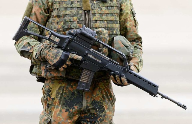 Illegal nach Mexiko verkauft; Sturmgewehr G 36 der Firma Heckler &amp; Koch  | Foto: dpa