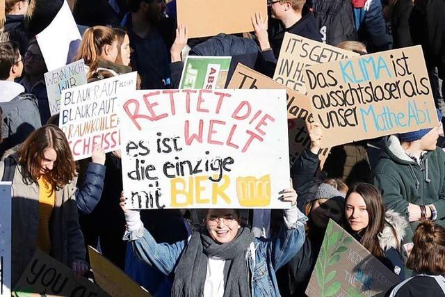Demo fr den Klimaschutz – Schulen in Weil verzichten auf Sanktionen