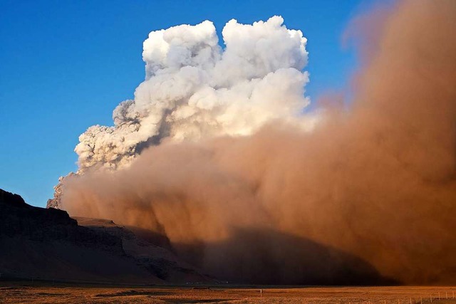 Der islndische Vulkan Eyjafjallajkull  | Foto: dpa