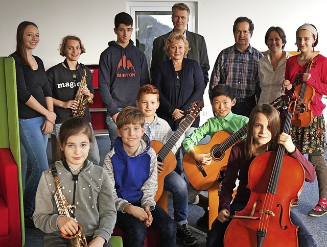 Erfolgreiche Musiker bei &#8222;Jugend... Berthilde Galosi, Josefine Krehbiel.   | Foto: Stadt Waldkirch