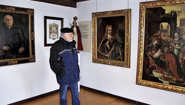 Restaurator Peter Pfaff vom Kulturfrd...aumtemperatur in der Gemldegalerie.    | Foto: Dagobert Maier