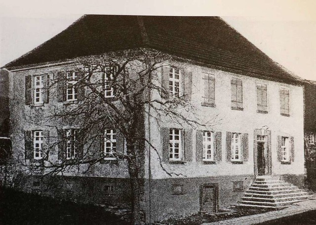 1830/31 wurde das Schulhaus mit Ratsst...et. Das Gebude wurde 1970 abgerissen.  | Foto: Theodor Weber
