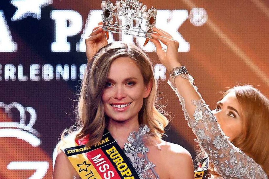 Nadine Berneis aus Stuttgart, wird im Europa-Park zur Miss Germany 2019 gekürt. (Foto: dpa) Nadine Berneis aus Stuttgart, wird im Europa-Park zur Miss Germany 2019 gekürt. (Foto: dpa)