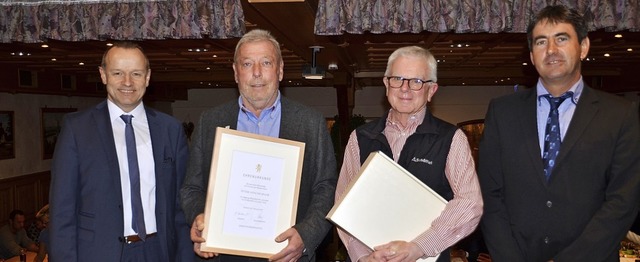 Geschftsfhrer Thomas Langenbacher (l...weiter von links) und Wolfgang Knig.   | Foto: ROland Vitt