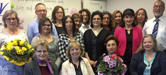 Die erfolgreichen Frauen des DHV-Lernbros mit  ihren Ausbildern und Lehrern  | Foto: DHV