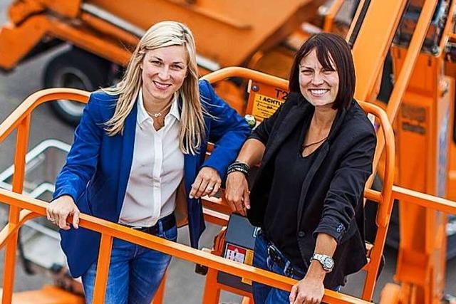 Sabrina und Vanessa Binz führen in Denzlingen einen der größten Gerüstbauer Deutschlands