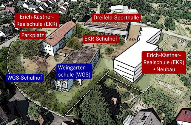 So wird  der &#8222;Schulbuckel&#8220;...bau fr die Erich-Kstner-Realschule.   | Foto: Bro Schneidermeyer/Stadt Offenburg